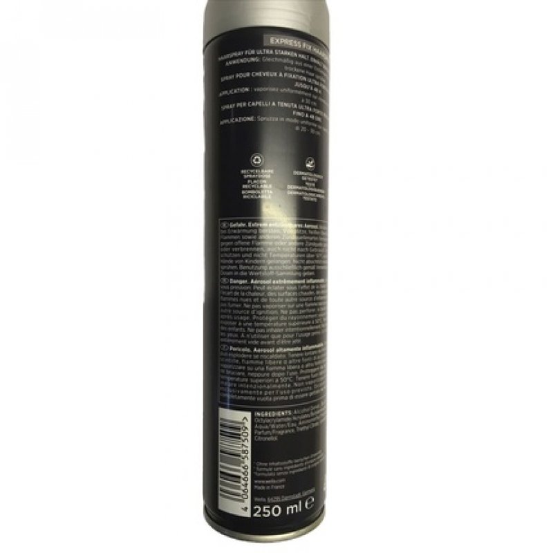 Wellaflex Men Hair Spray Mega Strong Long-Lasting Hold 250ml