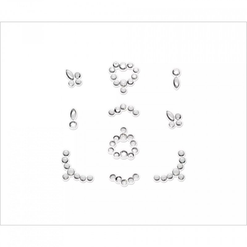 Essence 3D NAIL JEWELS Sticker pour ongles 10 pièce(s) Argent