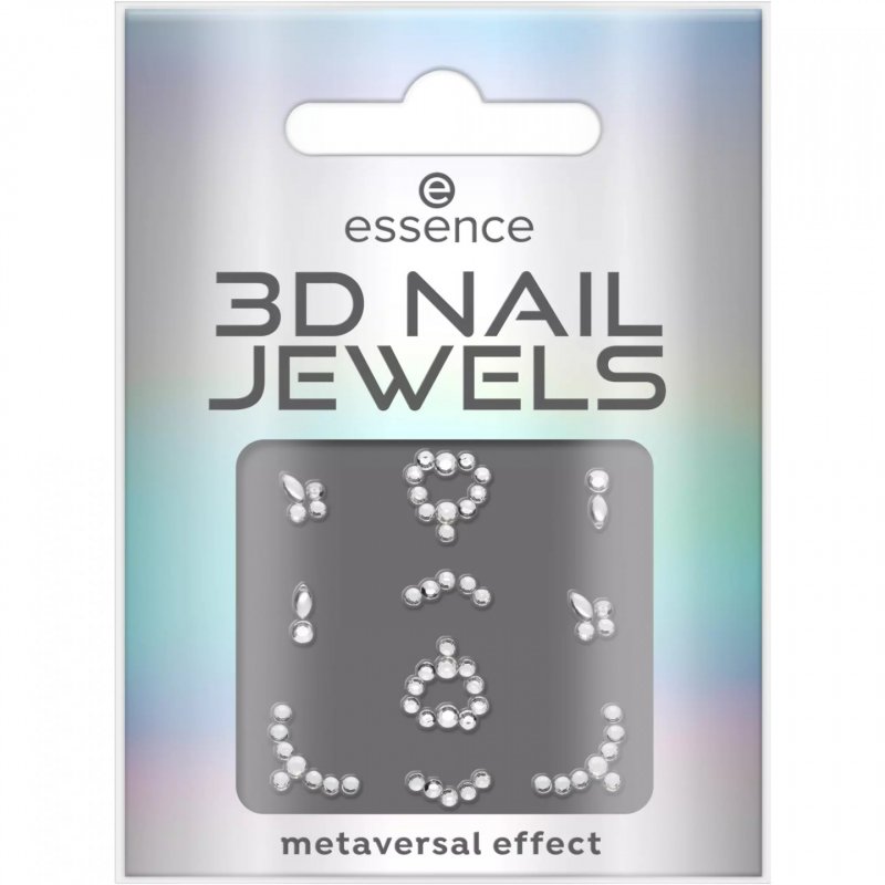 Essence 3D Nail Jewels Sticker Silver 10pcs