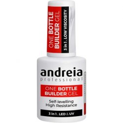 Andreia Professional Gel Builder Nail Construction Triphasic 3 in 1 LED and UV Clear 14ml