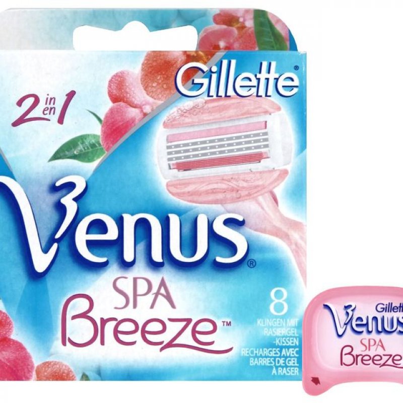 Gillette Women Venus Breeze SPA razor blades