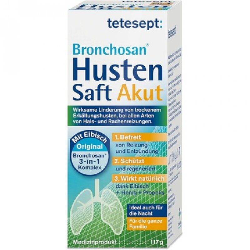 tetesept Bronchosan Acute Cough Syrup 117g