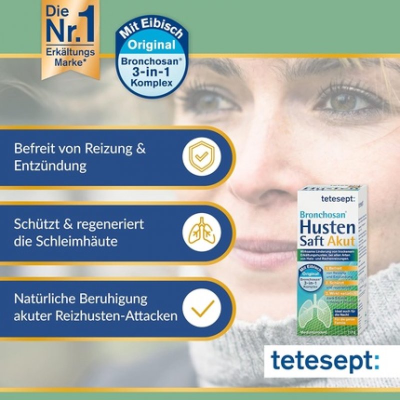 tetesept Bronchosan Acute Cough Syrup 117g