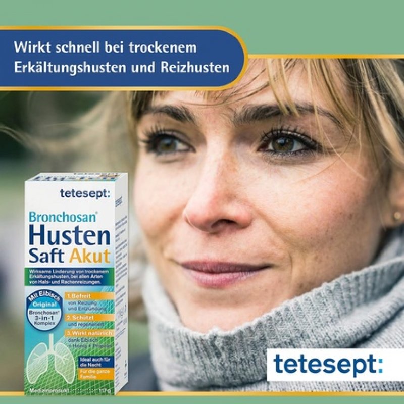 tetesept Bronchosan Acute Cough Syrup 117g