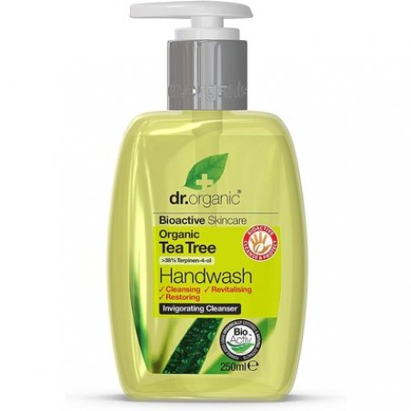 Dr Organic Tea Tree Hand Wash Purifying Cleansing Natural Vegan Cruelty-Free Paraben & SLS-Free 250ml