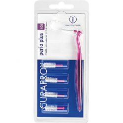 Curaden CPS 406 Perio Plus Interdental Brush with Replacement Heads Pink White