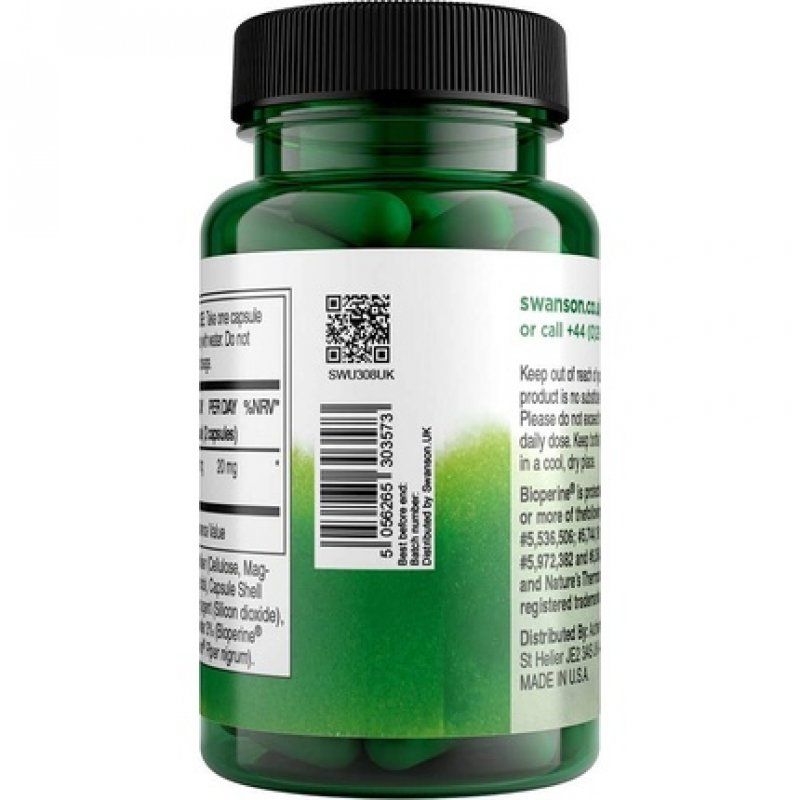 Swanson BioPerine 10mg 60 Capsules