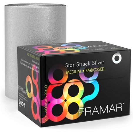 Framar Silver Embossed Roll Hair Foil for Highlighting 320ft