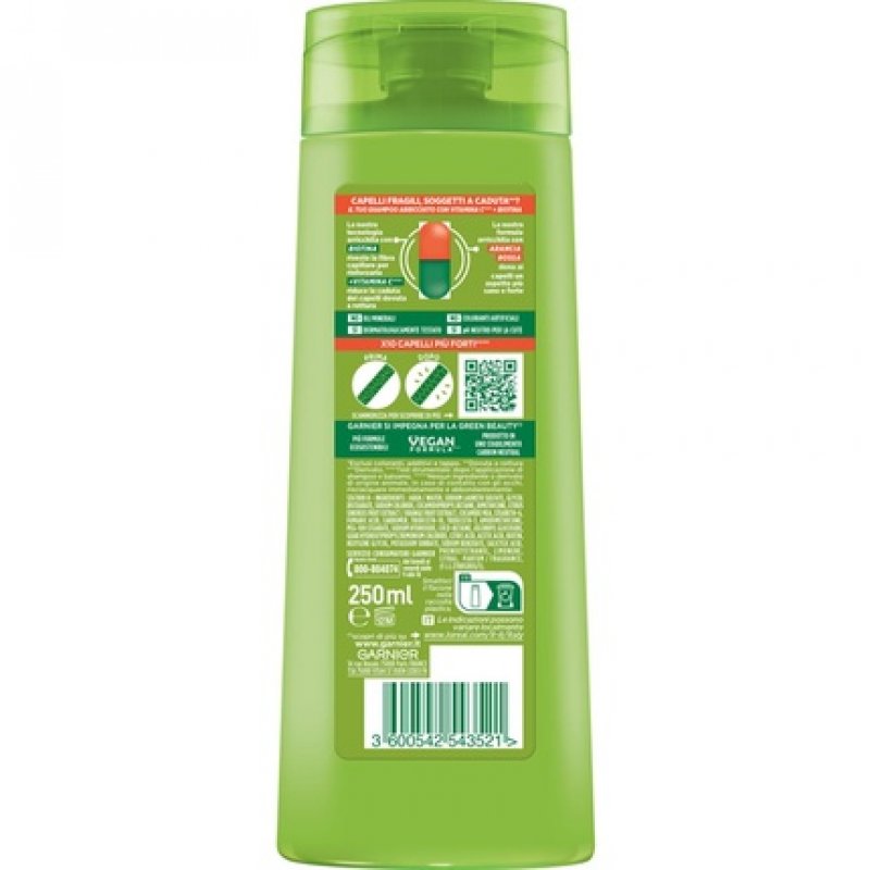 Garnier Fructis Vitamins and Strength Fortifying Shampoo 250ml 8.45oz
