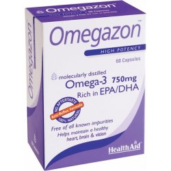 Omegazon 1250mg Fish Oil with EPA and DHA 60 Softgels