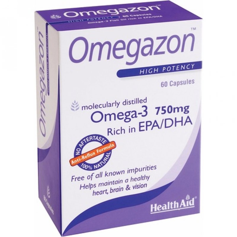 Omegazon 1250mg Fish Oil with EPA and DHA 60 Softgels