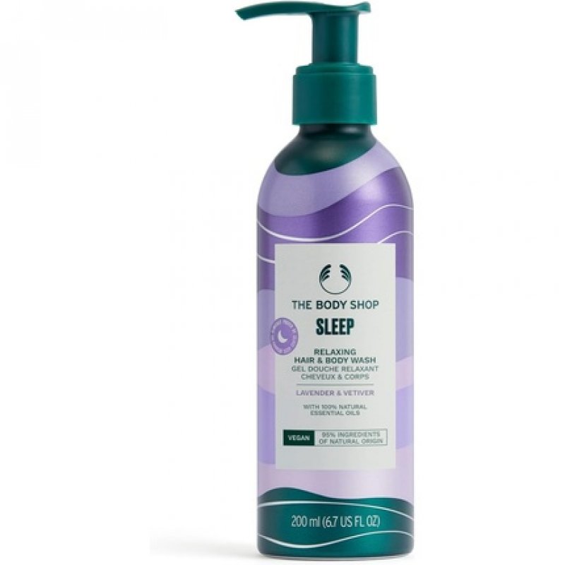 The Body Shop Sleep Relaxing and Body Wash with Lavender and Vetiver Essential Oils