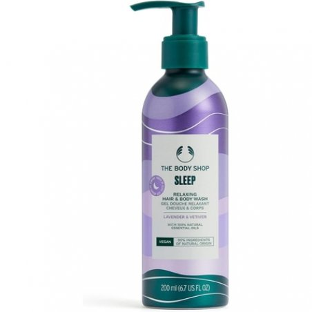 The Body Shop Sleep Relaxing and Body Wash with Lavender and Vetiver Essential Oils