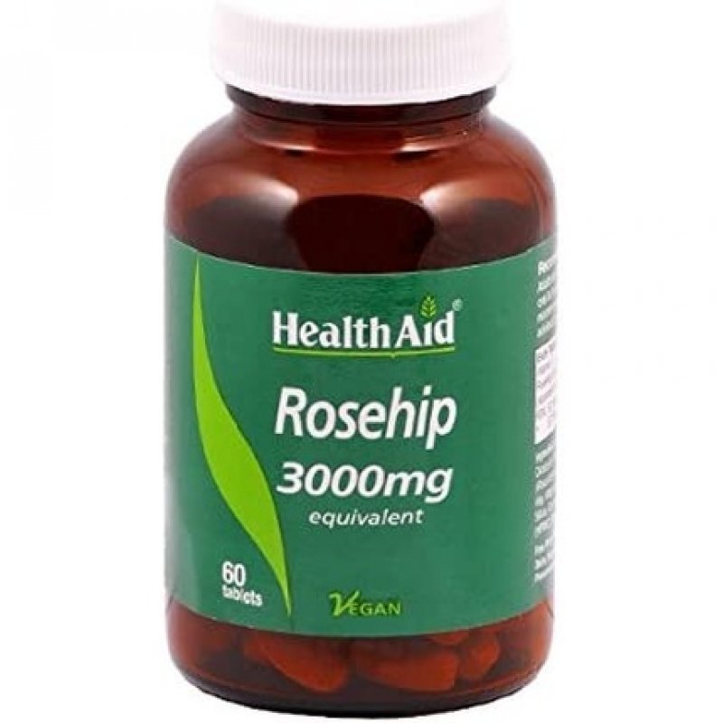 Rosehip Hagebutte 3000mg Equivalent Vegan Tablets 60 Count