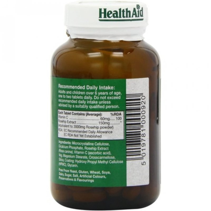 Rosehip Hagebutte 3000mg Equivalent Vegan Tablets 60 Count