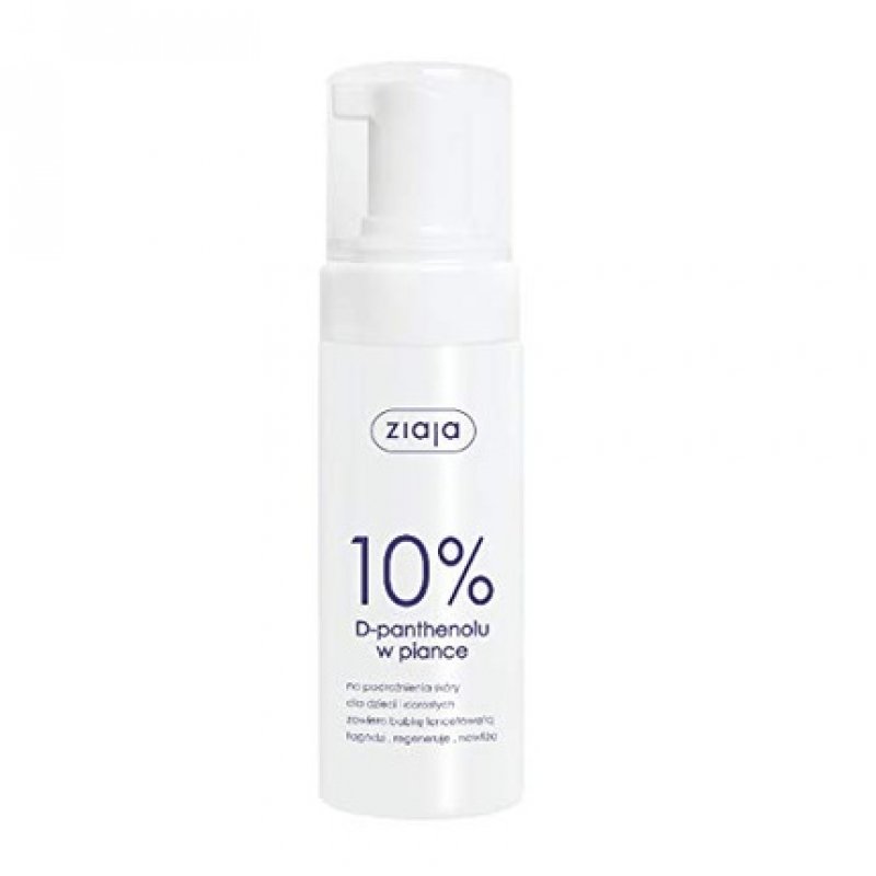 Ziaja 10% D-Panthenol Foam Soothes Irritated Skin and Provides Moisture 150ml