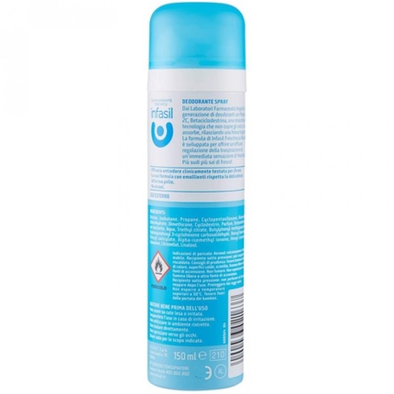 Infasil Natural Fresh Deodorant Spray 150ml