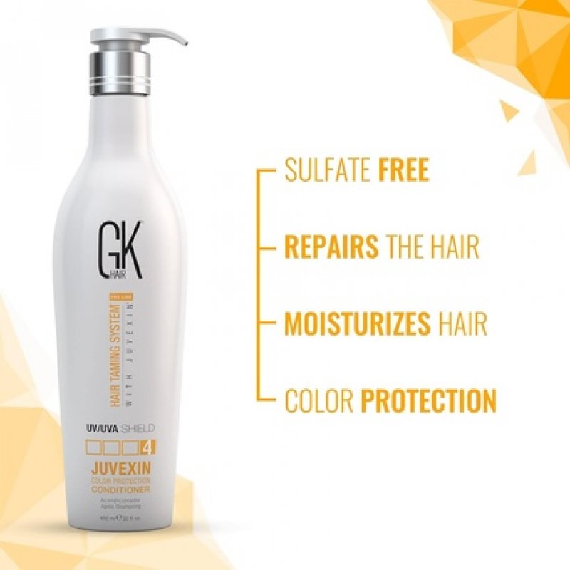 GK HAIR Global Keratin Colored Shield Conditioner 22 fl oz 650ml - Deep Cleansing Heat Thermal Protection for Color
