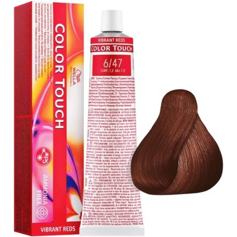 Wella Colour Touch Demi-Permanent Hair Colour 6/47 Dark Auburn Sand 0.13601kg