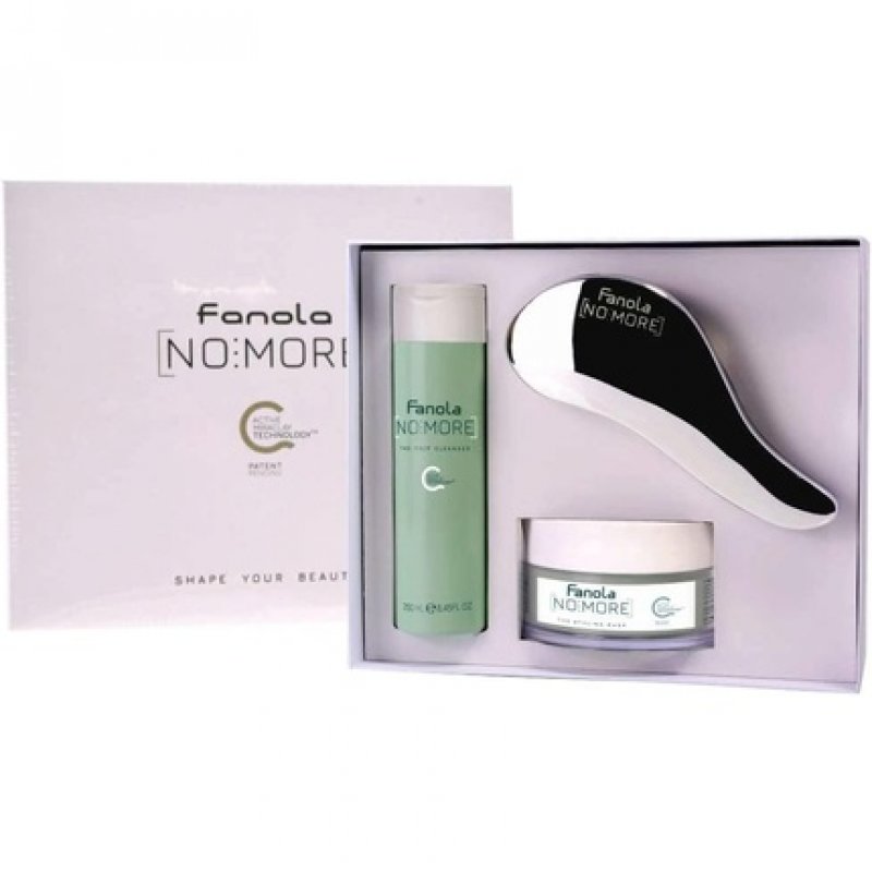 Fanola Retail Hair Kit with The Prep Cleanser 250 The Styling Mask 200 and 1 Detangler Silicone Free and Vegan