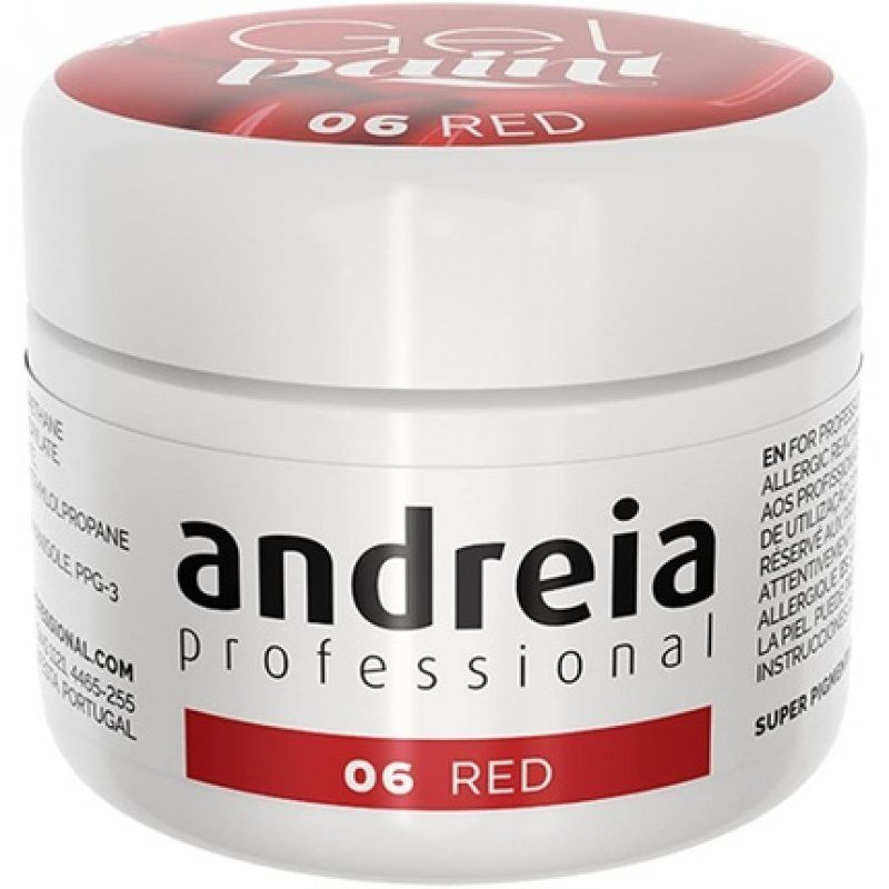 Andreia Professional Nail Art Design Gel Paint Pots Highly Pigmented Intense Colour No Flow High Viscosity UV Gel Paint