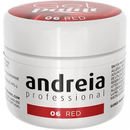 Andreia Professional Nail Art Design Gel Paint Pots Highly Pigmented Intense Colour No Flow High Viscosity UV Gel Paint