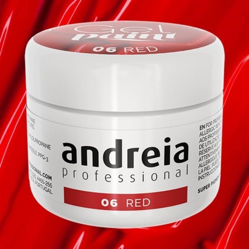Andreia Professional Nail Art Design Gel Paint Pots Highly Pigmented Intense Colour No Flow High Viscosity UV Gel Paint