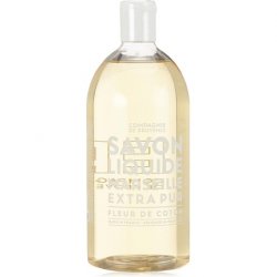 Compagnie de Provence Cotton Flower Liquid Soap 1000ml Refill Size Floral Delicate and Powdery Fragrance