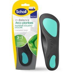 Scholl In-Balance Pain Relief Insoles Flat Arch Support Unisex Size L (42.5-45)