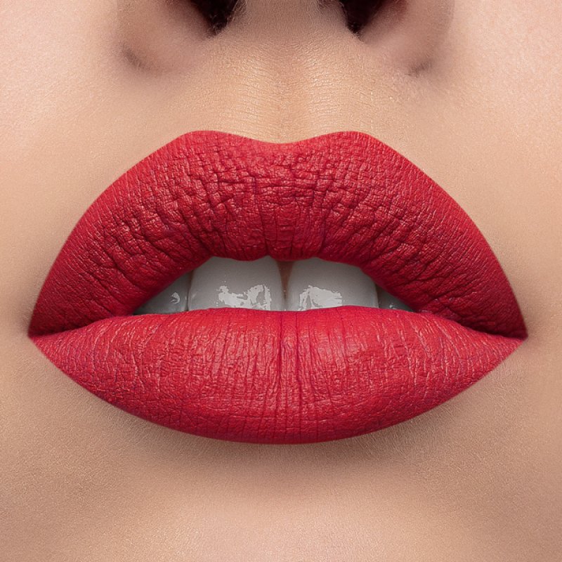 Mulac Cosmetics Crazy Like a Fox 21 Matte Red Ferrari Lipstick with Matte Texture Vegan 3.5g