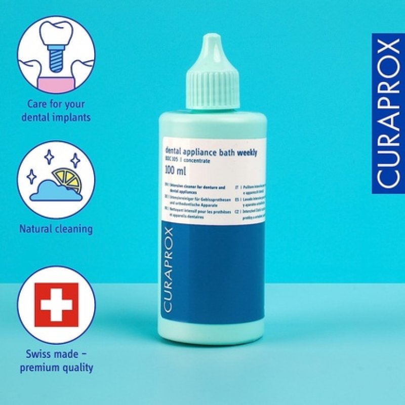 Curaprox BDC 105 Weekly Braces and Denture Cleaner 100ml