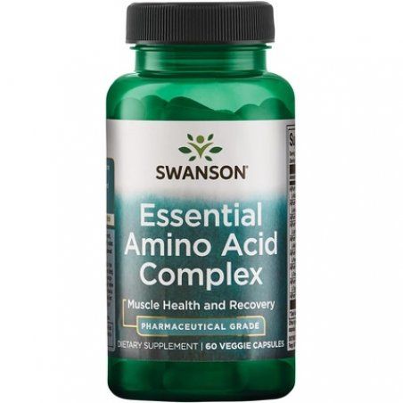 Swanson Ajipure 9 Essential Amino Acid Formula Pharmaceutical Grade 60 Veg Capsules