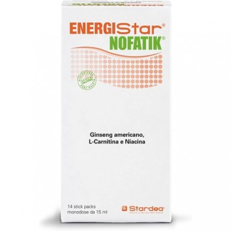 Energistar Nofatik Fatigue Reducing Dietary Supplement 14 Single Dose Stick Packs