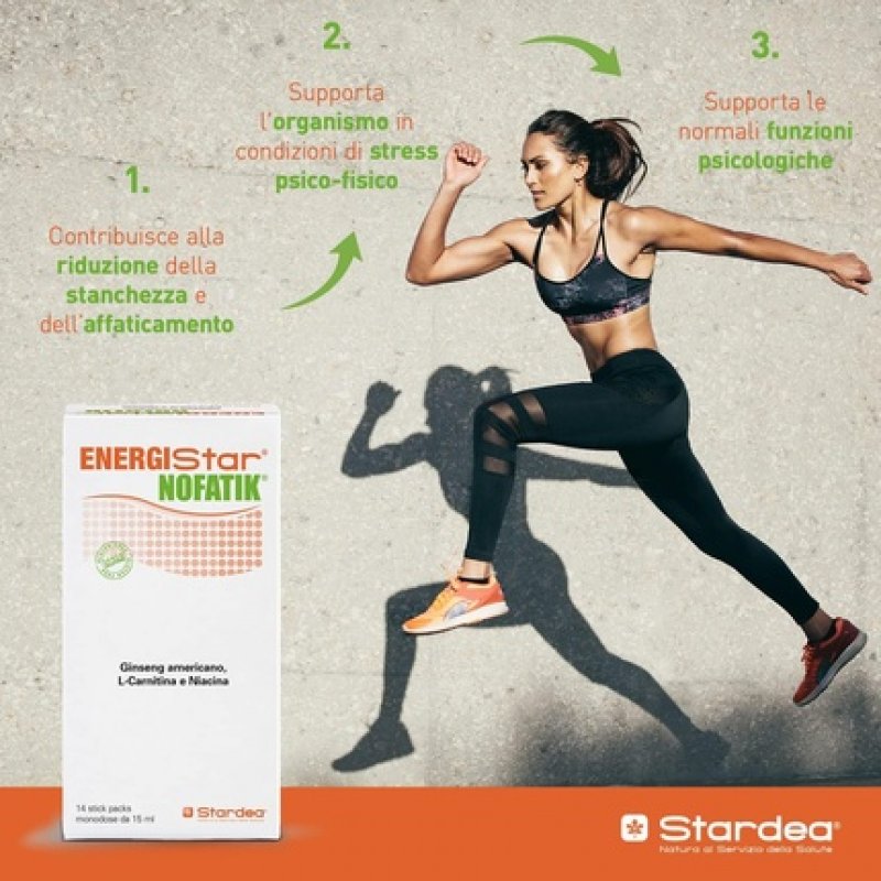 Energistar Nofatik Fatigue Reducing Dietary Supplement 14 Single Dose Stick Packs