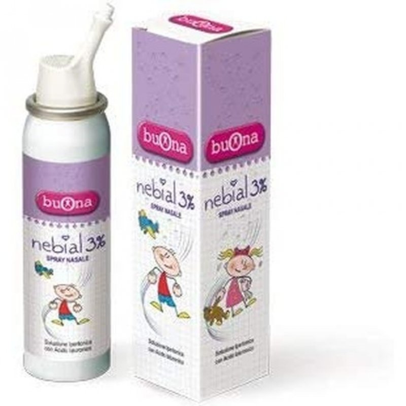Nebial 3% Nasal Spray with Hypertonic Solution and Hyaluronic Acid