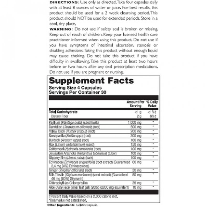 Solaray Total Cleanse Multisystem Capsules 120ct