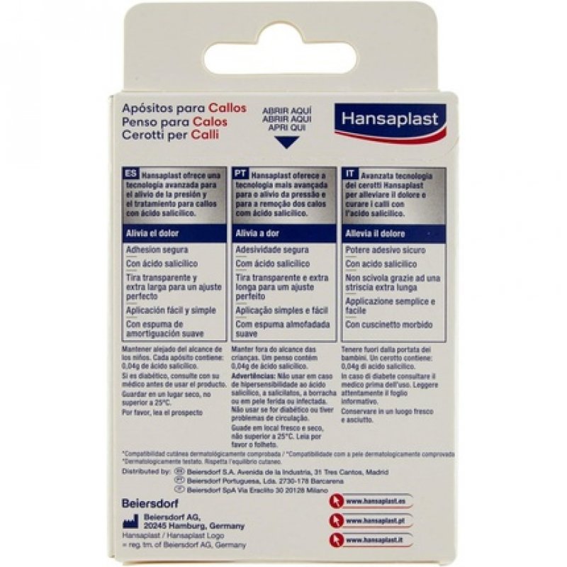 Hansaplast Corn Dressings Feet Care Pack of 8