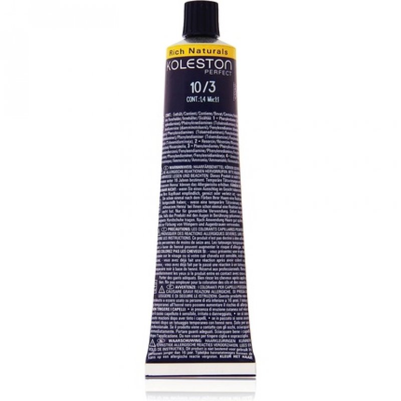 Wella Professionals Koleston Hair Colour 60ml 10/3 Lightest Gold Blonde