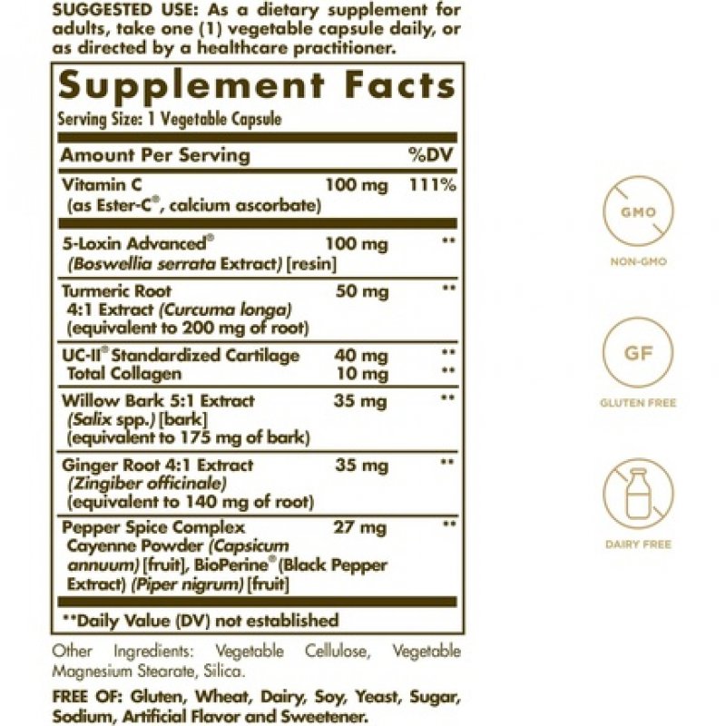 Solgar 7 Vegetable Capsules Supports Mobility and Flexibility with Collagen and Vitamin C 30 Count
