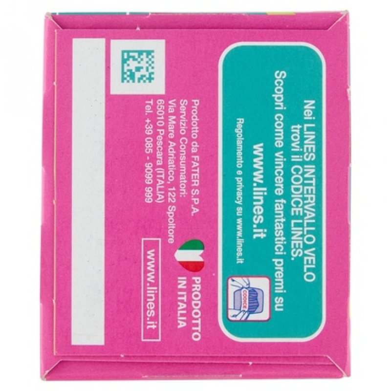 Linien Anatomical Interval Liners Fresh Clean with Fine Essence of Flowers and Citrus Fruits 42 Pack