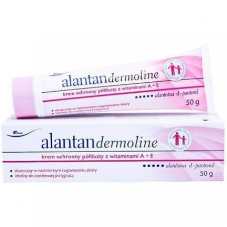 Alantan Dermoline Semi-Skimmed Vitamin A E Cream 50g