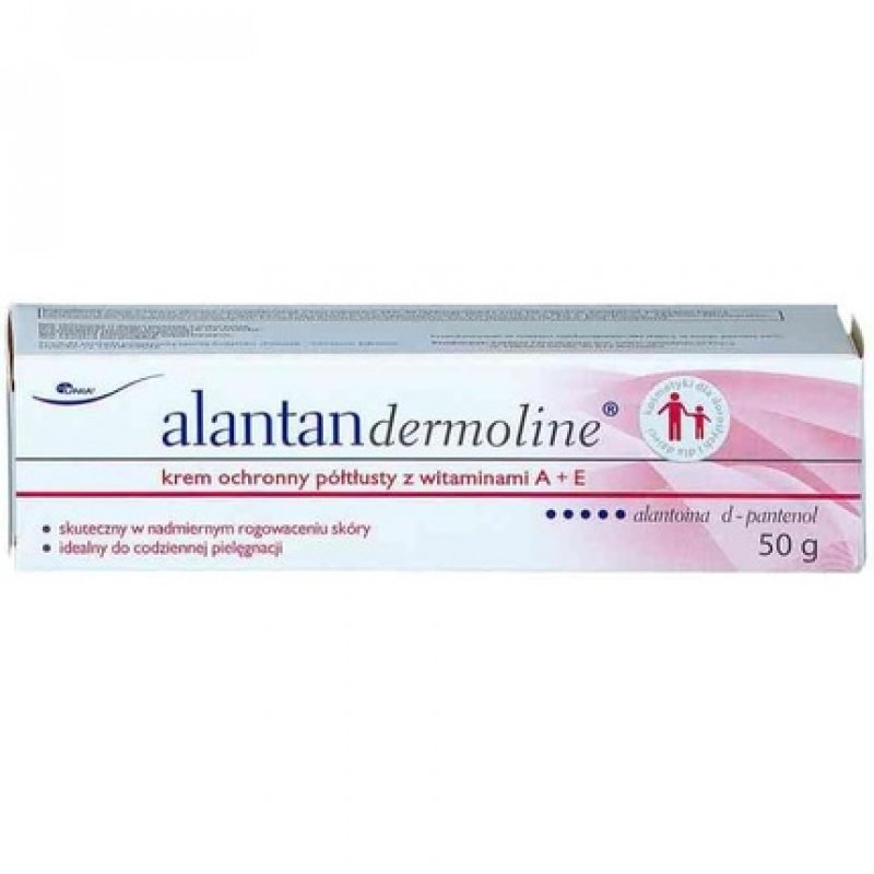 Alantan Dermoline Semi-Skimmed Vitamin A E Cream 50g