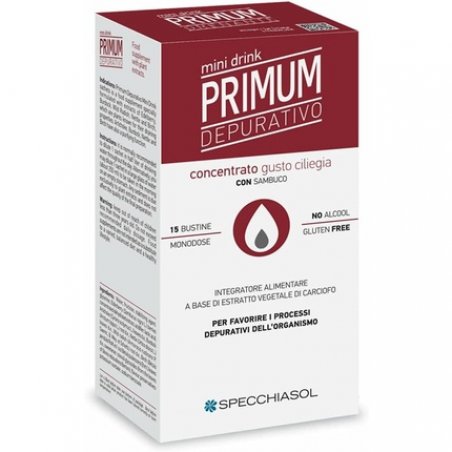 Specchiasol Primum Detox Mini Drink Cherry 15 Sticks 10ml