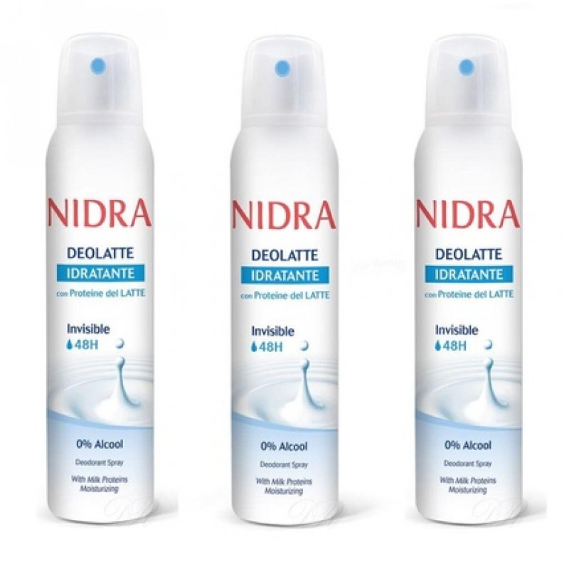Nidra Deolatte Idratante Invisible Deodorant 150ml Alcohol-Free