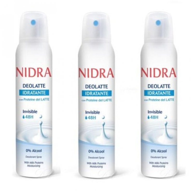Nidra Deolatte Idratante Invisible Deodorant 150ml Alcohol-Free