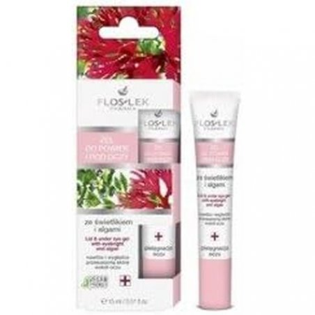 Flos Lek Gel with Eyebright and Algae for Eyelids and Under the Eyes 15ml