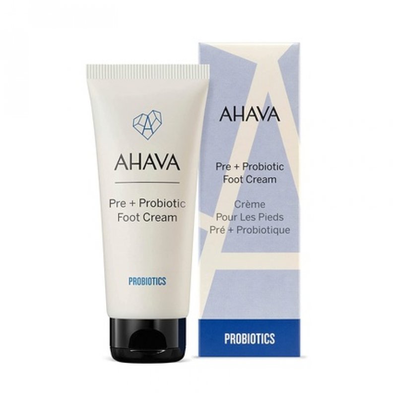 AHAVA Probiotic Foot Cream for Dry Cracked Heels and Feet - Heals and Moisturizes Dry Skin