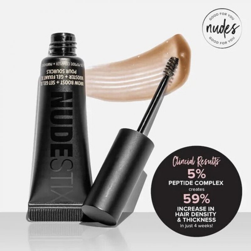 Nudestix Brow Boost and Set Gel XL Long Wearing Non Flaking Clear Brow Gel NIB