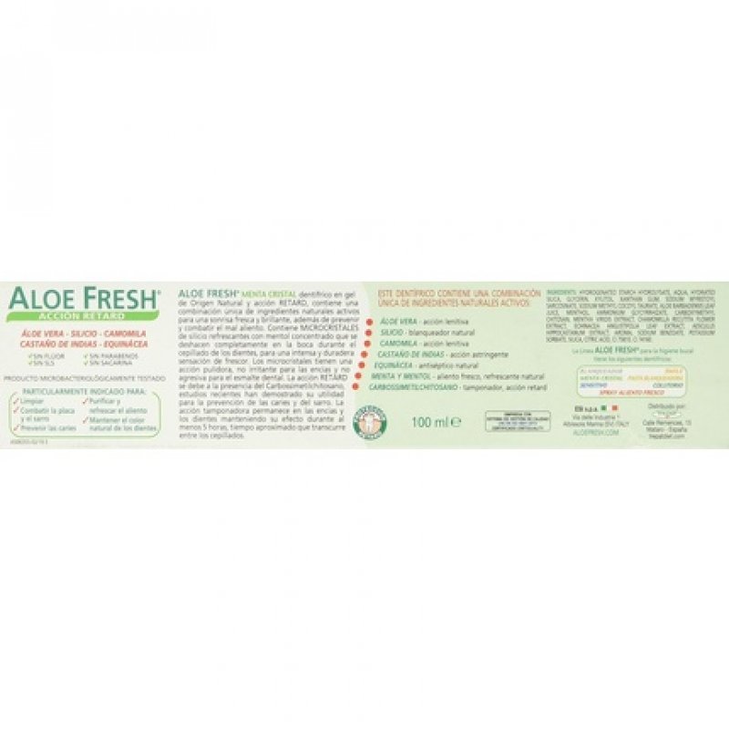 Aloe Fresh Crystal Mint Aloe Vera Gel Toothpaste with Crystals
