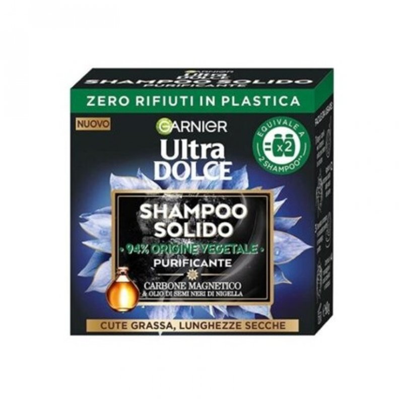 Garnier Ultra Dolce Magnetic Carbon Solid Purifying Shampoo 60g
